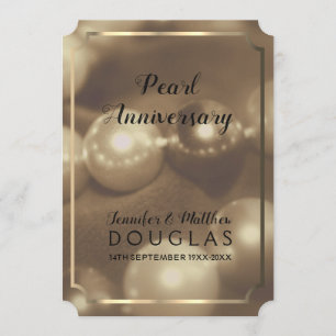 Convite de Nostalgia para Bodas de Pérola (30 anos