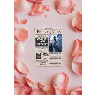 Convite de notícias de última hora