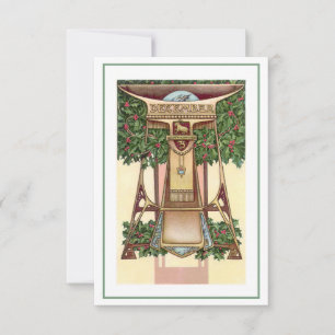 Convite de Nouveau dezembro de capricorn zodiac