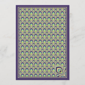 Convite de Nouveau do pavão (roxo)