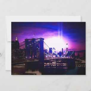 Convite de Nova Iorque à Noite