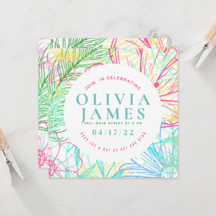 Convite de Ocasião de Especialidade Floral de Pré-