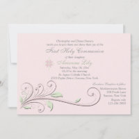 Convite de Ocasião Religiosa de Elemento Elegante