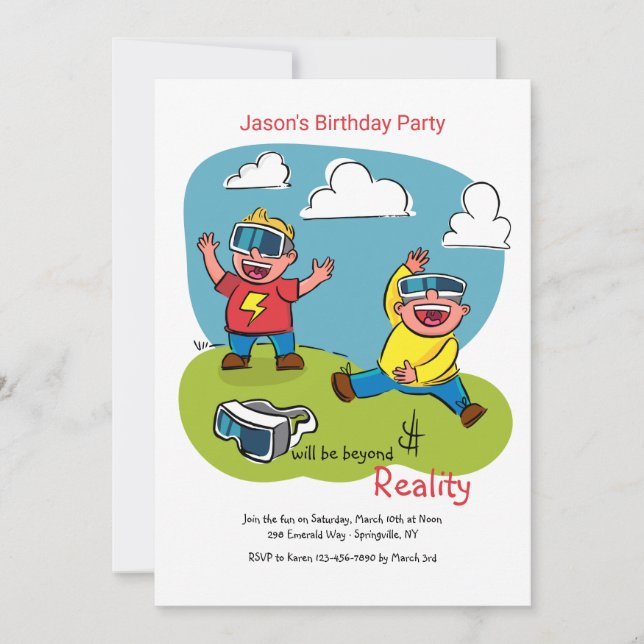 Convite de Óculos de Simulação (Frente)