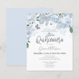 Convite de Orçamento Borboleta Quinceanera - Espan