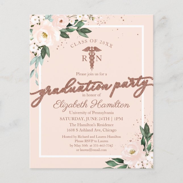 Convite de Orçamento para Festa de Graduação da Es (Frente)