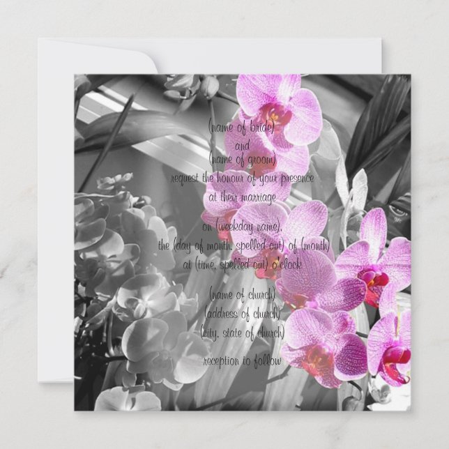 Convite de orquídeas (Frente)