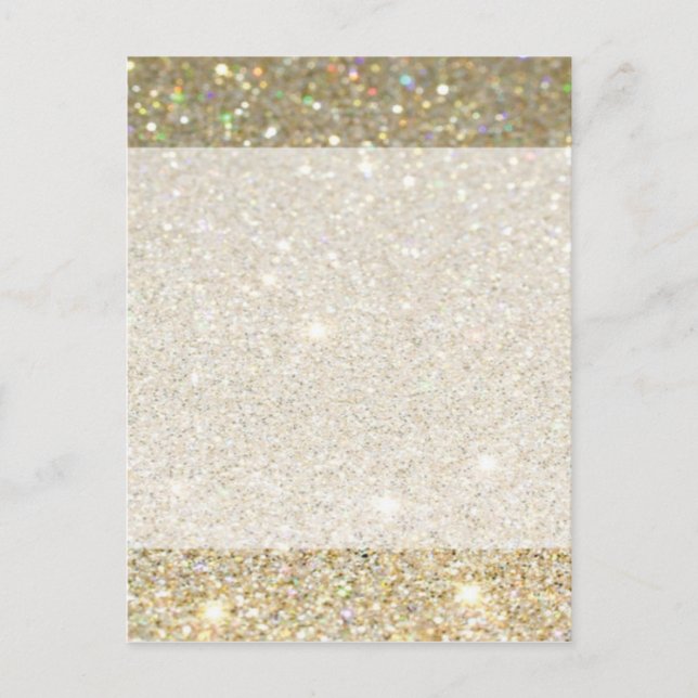 Convite de ouro brilhante fosco para qualquer ocas (Frente)