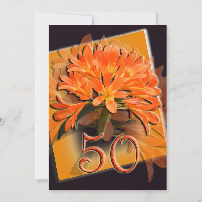 Convite de Ouro de Aniversário (Frente)