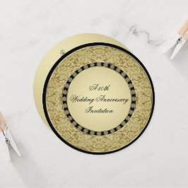 Convite de Ouro de Aniversário