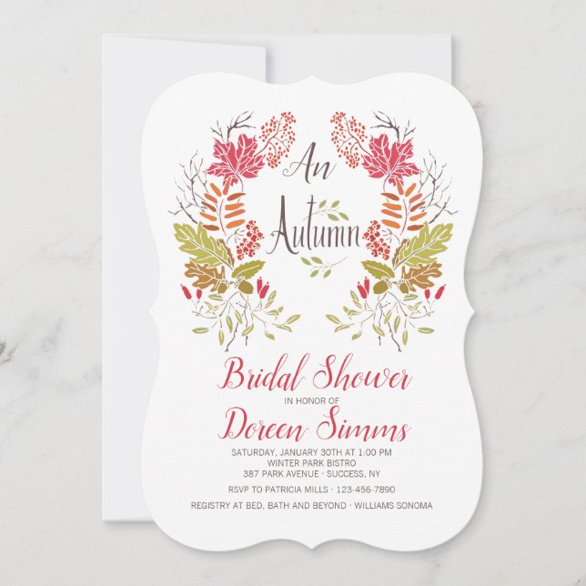 Convite de outono (Frente)