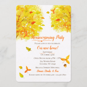 Convite de outono de Ouro