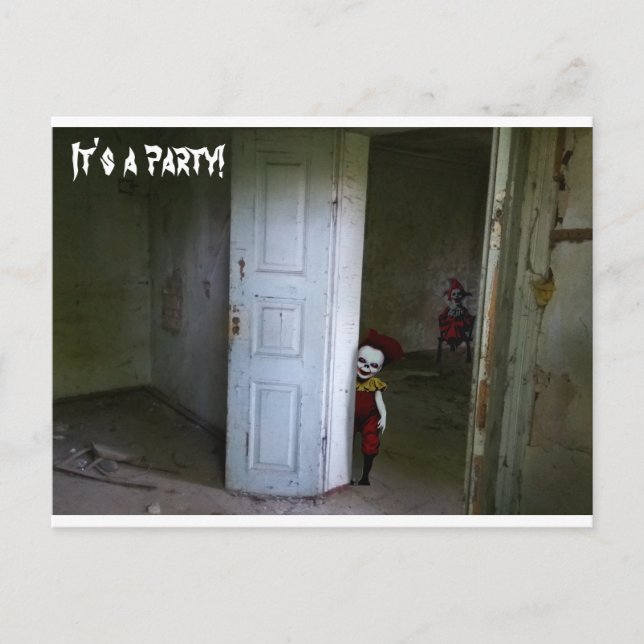 Convite de Palhaços Assustadores (Frente)