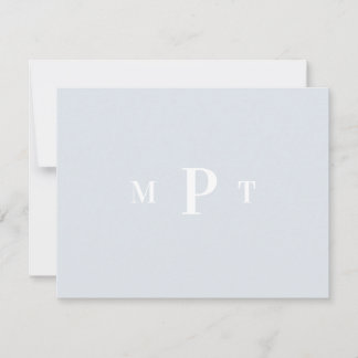 Convite de Papelaria Pessoal com Monograma Elegant