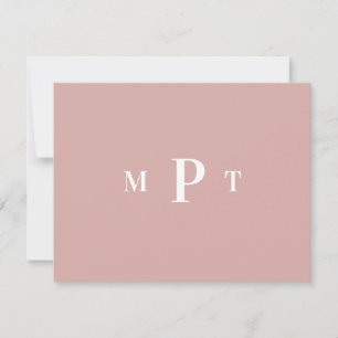 Convite de Papelaria Pessoal com Monograma Elegant
