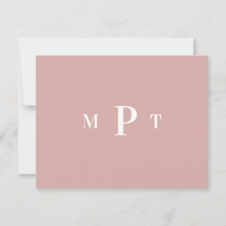 Convite de Papelaria Pessoal com Monograma Elegant