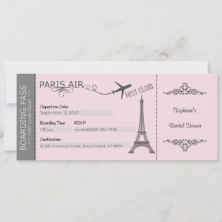 Convite de Paris, Convite Tema Paris, Personalizad