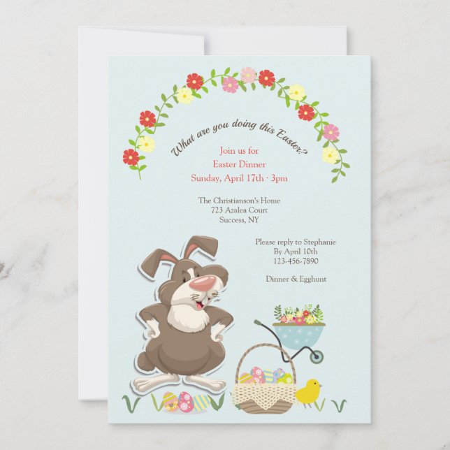 Convite de páscoa (Frente)