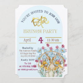 Convite de páscoa Brunch