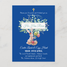 Convite de Páscoa Religiosa Orçamentária