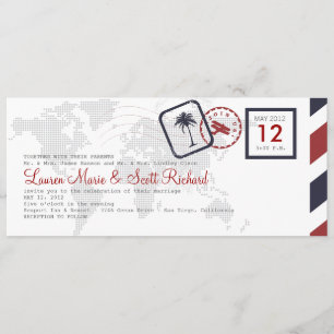 Convite de Passagem de Embarque Aéreo