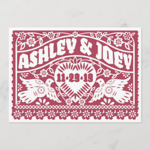 Convite de Pássaros de Amor Personalizados