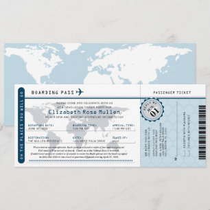 Convite de Passe de Embarque de Passagem de Passag