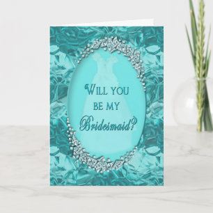 CONVITE DE PEDIDO BRIDESMAID _ GELO AZUL - BRIDAL
