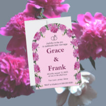 Convite de peônia. Convite