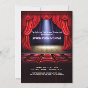 Convite de Performance no Teatro