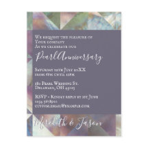 Convite de Pérola Moderna para 30º Aniversário de 