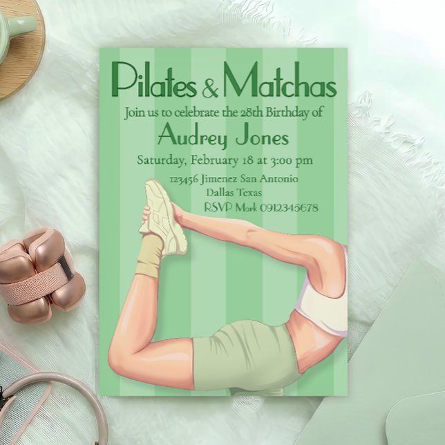 Convite de Pilates e Matchas (Criador carregado)