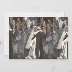 Convite de Pintura de Casal de Casamento