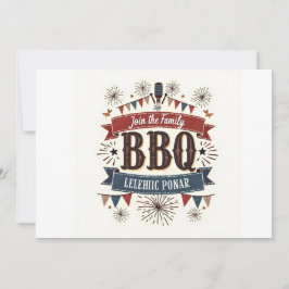 Convite de Piquenique de Churrasco Vintage – Patri
