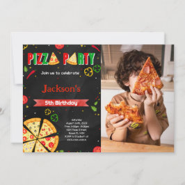 Convite de Pizza Editável