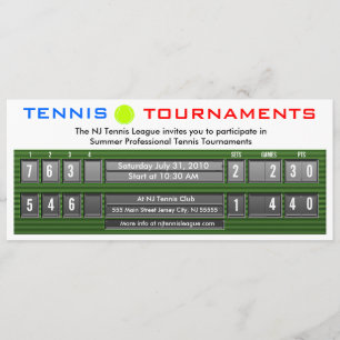 Convite de placar de Tênis Tournaments 3
