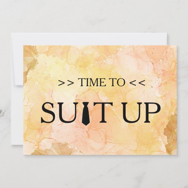 Convite de Plano de Fundo Branco de Tempo de Ajust (Frente)