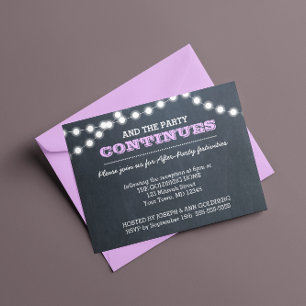 Convite de Pós-Festa Lilás com Luzes de Lousa