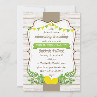 Convite de Potluck da Sukkah Sukkot