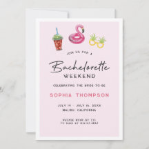 Convite de praia de fim de semana da Bachelorette