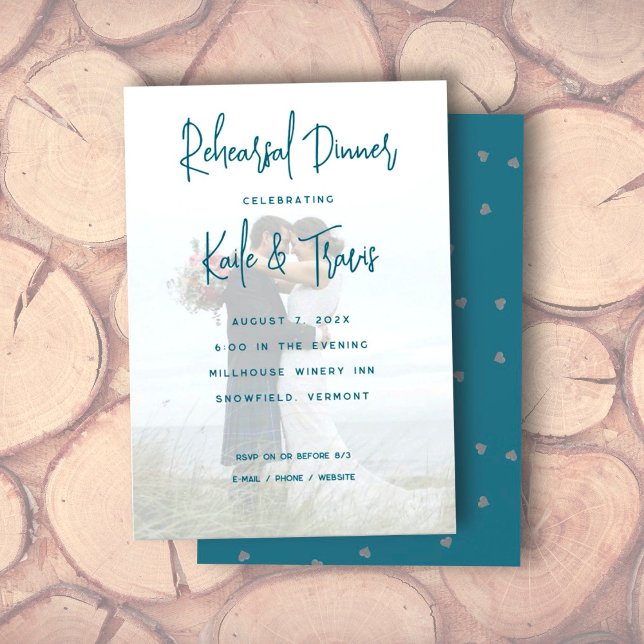 Convite de Pré-festa de casamento de Fundo de Foto (Criador carregado)