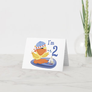 Convite de preenchimento de segundo aniversário Du