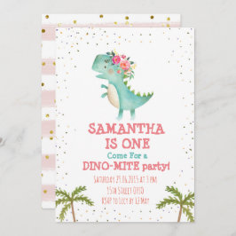 Convite de primeira Festa de aniversário de Dino F