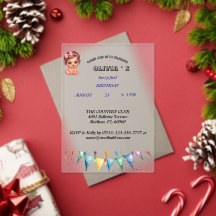 Convite de Primeiro Aniversário Berry