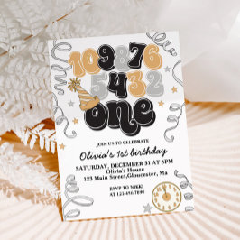 Convite de Primeiro Aniversário Contagem Regressiv
