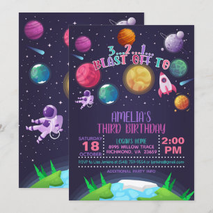 Convite de Primeiro Aniversário do Espaço - Rapa