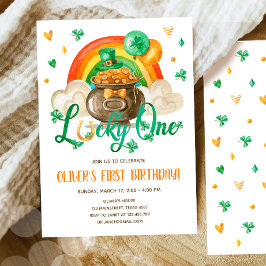 Convite de Primeiro Aniversário do Lucky One no Di