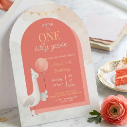 Convite de Primeiro Aniversário Personalizado Sill