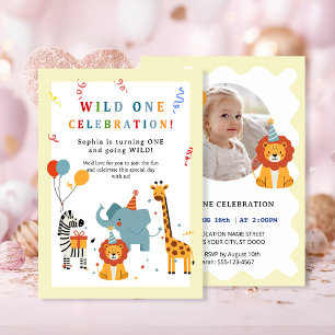 Convite de Primeiro Aniversário Wild One