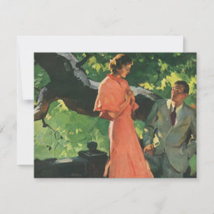 Convite de Proposta de Casamento Romântico Vintage